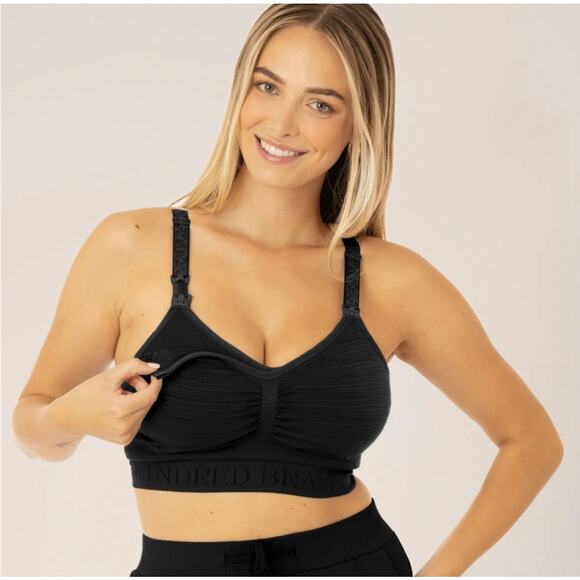 NWT Kindred Bravely Sublime Hands Free Pumping Bra in Black XL - Picture 1 of 6